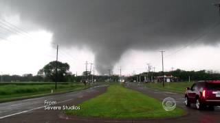 Tornado caught on tape tearing across Dallas Avenue [upl. by Oravla533]