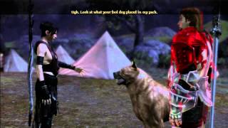 Dragon Age Origins All Dog Conversations At Camp [upl. by Jeffrey]