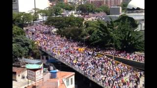 Así avanzan las multitudinarias marchas de la oposición en Venezuela [upl. by Alarice]