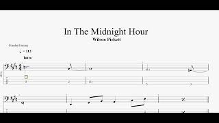 Wilson Pickett  In The Midnight Hour bass tab [upl. by Ellennahc]