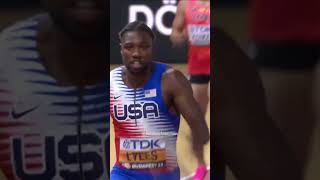 Press ▶️  Team USA took gold in the men’s 4x100 relay during the World Championships in Budapest [upl. by Auhsej]