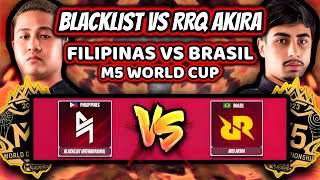 ¡EL CAMPEON DE LATAM ENFRENTA A BLACKLIST BLACKLIST vs RRQ AKIRA  M5 DIA 2  MOBILE LEGENDS [upl. by Morrie179]