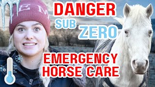 EMERGENCY WINTER HORSE CARE  This Esme [upl. by Claudian]