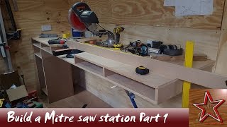 Floating Mitre Saw Station Build For Small Workshop  PART 1 [upl. by Ibson]