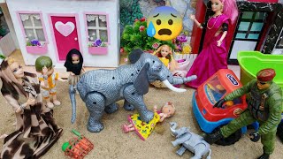 ஊருக்குள் வந்த யானை😱What does an elephant needBarbie show tamil [upl. by Joelly]