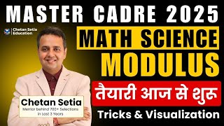 Master Cadre MathScience 2025  Modulus  Preparation to Govt Job [upl. by Leith]