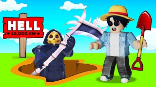 ROBLOX DIG TO SCARY HELL with CHOP amp BOB [upl. by Arrekahs901]