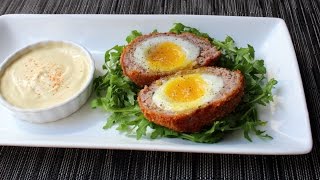 Scotch Eggs  Crispy SausageWrapped Soft Cooked Egg  How to Make Scotch Eggs [upl. by Learrsi]