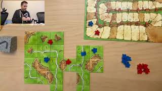 Carcassonne  How to score farmers How to Play amp Review 1st edition [upl. by Sabanrab]