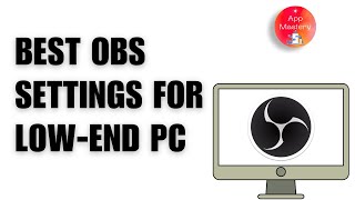 StreamLabs OBS Best Settings For Low End PC [upl. by Oralie]