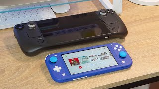 УШЕЛ СО STEAM DECK НА ПРОШИТЫЙ NINTENDO SWITCH LITE В 2023 ГОДУ [upl. by Faythe]