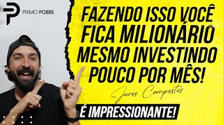 Como juntar MAIS DE UM MILHÃO mesmo INVESTINDO POUCO todo mês O poder dos JUROS COMPOSTOS [upl. by Asher]