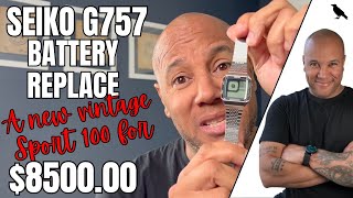 SEIKO G757 Digital Watch Battery Replacement DISPLAY ISSUES New Vintage Sports 100 of 850000 [upl. by Bristow990]