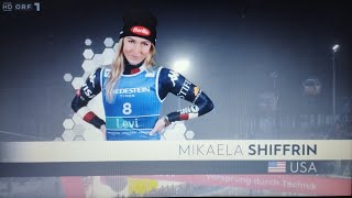 Mikaela Shiffrin Slalom Levi 2024 [upl. by Dolhenty]