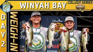 Weighin Day 2 College Championship at Winyah Bay Bassmaster College Series [upl. by Clough]