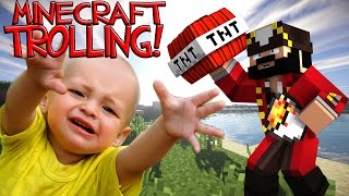 GRIEFING A WHINY 8 YEAR OLD ON MINECRAFT minecraft trolling [upl. by Prescott]