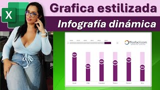 Infografía en excel  grafico personalizado [upl. by Catima561]