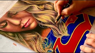 Drawing Supergirl [upl. by Yebot]