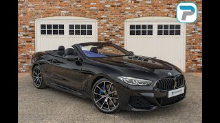 202171 BMW 840I M SPORT CONVERTIBLE IN BLACK SAPPHIRE METALLIC WITH BLACK MERINO LEATHER [upl. by Irafat994]