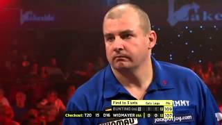 Lakeside BDO World Darts Championship 2014  First Round  Bunting VS Widmayer [upl. by Acino936]