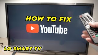 LG Smart TV How to Fix YouTube App Not Working [upl. by Sheppard]