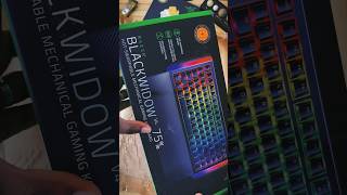 🔊 ASMR unbox the new Razer BlackWidow V4 75 keyboard razerblackwidow [upl. by Nawiat]