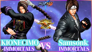 KOF XV🔥🕹️⚡️The Next Level Of KOF Season ⚡Rank Match⚡️KIONECIMO🔥VS🔥Samsonk⚡️The Battle of Warriors🔥 [upl. by Elburt]