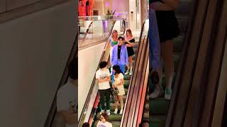 Dance in escalator in public Michael Jackson shorts [upl. by Hanas]