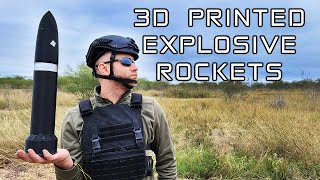 3D Printed Explosive Rocket Testing  Feat DampS Creations [upl. by Helli]