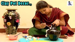 Clay pot paintings and Designs [upl. by Anohs]