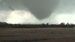 5282013 Tescott KS Incredible Footage of the tornado forming into a Wedge [upl. by Eilliw]