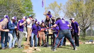 Mens Bowsawing Record Cut  Ian Erickson  Southern Forestry Conclave [upl. by Refinnej923]