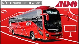 ADO Primera Clase Review 9  México Norte A Puebla CAPU [upl. by Alrats686]