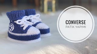 CONVERSE BEBEK PATİK YAPIMI [upl. by Ecirbaf]