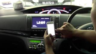 Toyota Estima  WIRELESS MirrorLink amp Fm Conversion [upl. by Esnahc]