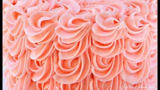 Cascading Rosettes of Buttercream A Cake Tutorial [upl. by Nakeber]