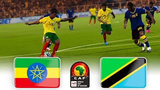 🔴ETHIOPIA vs TANZANIA ⚽ CAF AFRICA CUP 2025 MOROCCO QUALIFIERS ⚽ FOOTBALL GAMEPLAY HD [upl. by Dnalram]