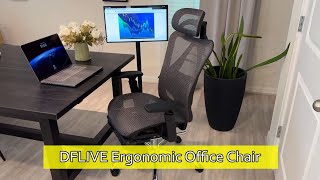 Review DFLIVE Ergonomic Office Chair [upl. by Riatsila513]