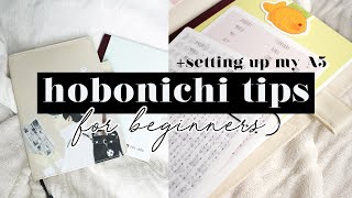 Hobonichi Tips For Beginners  Setting Up My Cousin A5 [upl. by Xel]