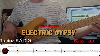 Andy Timmons  Electric Gypsy Cover BasstabPlay Along [upl. by Melloney]