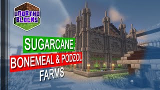 Adding a Podzol Sugarcane and Bonemeal Farm  Unorthoblocks s1e44 [upl. by Cuthburt]