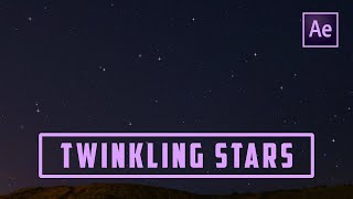 Create Twinkling Stars From Particles in After Effects [upl. by Sorodoeht]