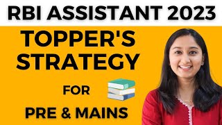 RBI ASSISTANT 2023 Preparation Strategy  RBI Assistant Toppers Strategy for Prelims amp Mains [upl. by Yerrot]