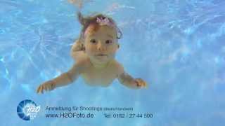 Baby taucht in super slow motion  Zeitlupenstudie Unterwasser Fotoshooting [upl. by Russel906]