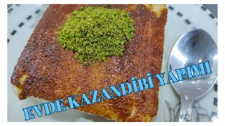 EVDE KAZANDİBİ TATLISI  EVDE KAZANDİBİ NASIL YAPILIR [upl. by Selegna659]