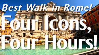 Guide to Best Walking Tour Rome Four Icons in 4 Hours italy travel vlog tour [upl. by Junia]