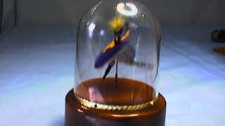 Reuge Domed animated can can Dancer plays Tavern on the Town music box [upl. by Yttap]