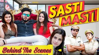 BTS Of Sasti Masti  Kirti Mehra Elvish Yadav [upl. by Nimzzaj]