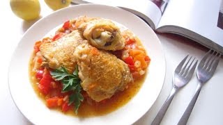 French Classic Poulet Basquaise  Basque Chicken  Episode 40  Taste From Home [upl. by Ulrica]