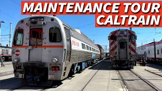 A Tour of Caltrains Maintenance Facility  Behind the Scenes [upl. by Artaed934]